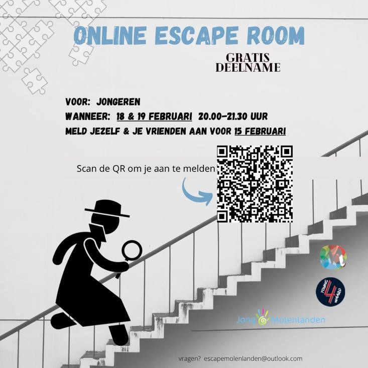 Online Escape Room voor Molenlandse jongeren